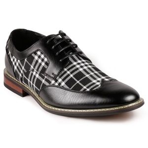 Metrocharm Alex-06 Black Lace up Oxford Shoe